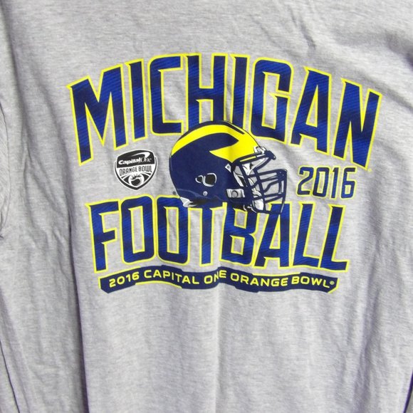Michigan Football 2016 Capital One Orange Bowl Long Sleeve T-shirt - Picture 2 of 3